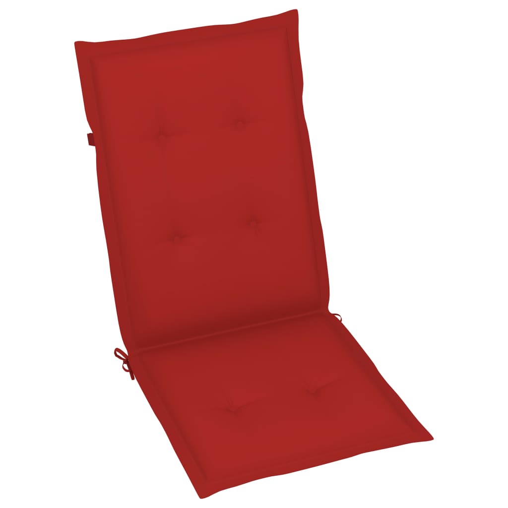 Tuinstoelen 6 st inklapbaar met kussens massief acaciahout