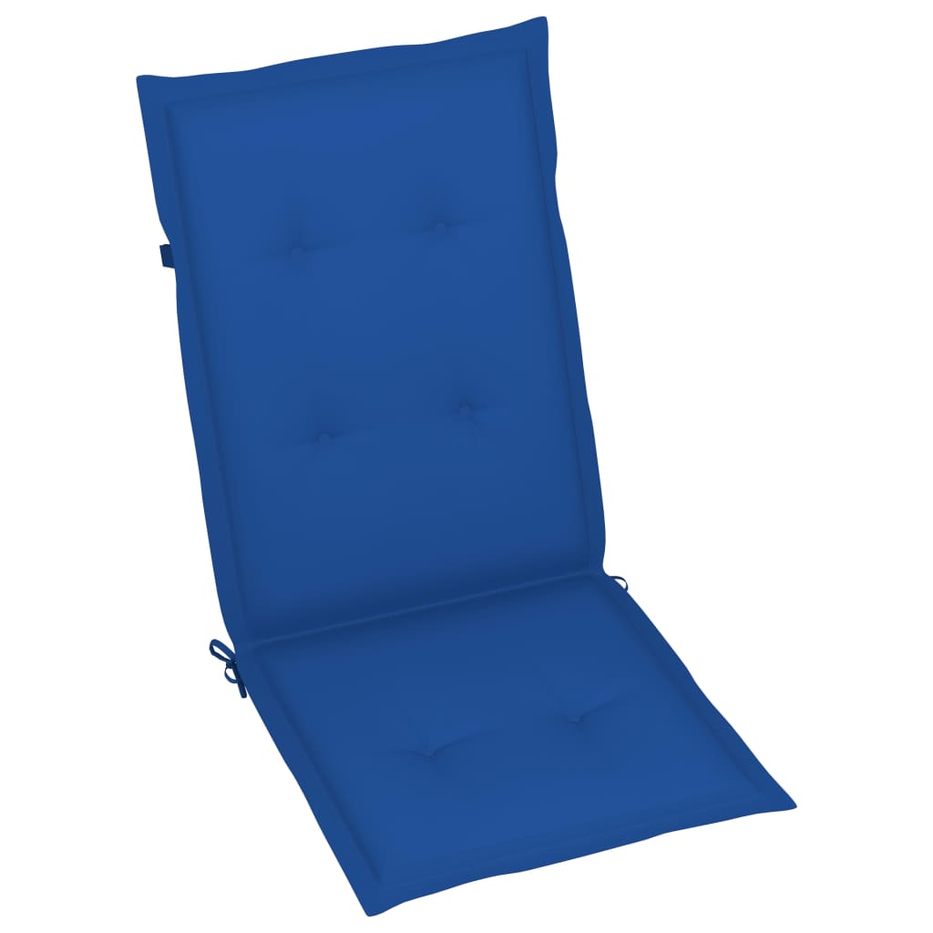 Tuinstoelen 6 st inklapbaar met kussens massief acaciahout