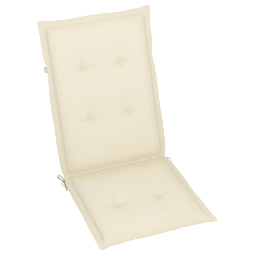 Tuinstoelen 8 st inklapbaar met kussens massief acaciahout